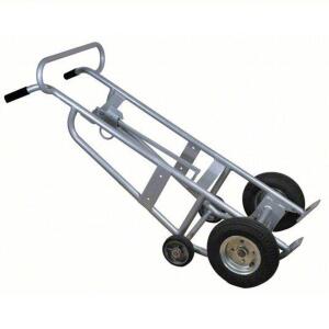 (1) ERGONOMIC TILT BACK CORROSION RESISTANT ALUMINUM FRAME DRUM HAND TRUCK