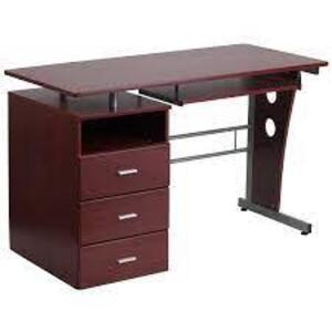 (1) OFFICE DESK WITH 3 DRAWERS