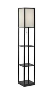 (1) FLOOR LAMP WITH SHELVES