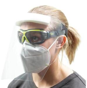 DESCRIPTION (8) HEXARMOR FACESHIELD VISOR BRAND/MODEL 17-12050 ADDITIONAL INFORMATION CLEAR/ANTI-FOG/RETAILS AT $46.64 PER LOT SIZE 14"H X 10"W THIS L