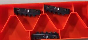 DESCRIPTION: (3) SETS OF (3) CARBIDE THREADING INSERTS BRAND/MODEL: CARMEX H63 I 4 BBUT-027/4270 MT7 RETAIL$: $ 69.95 EA SIZE: H63 I4 QTY: 3