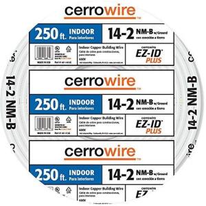 DESCRIPTION: (1) 14/2 SOLID INDOOR WIRE RETAIL$: $145.67/EA SIZE: 250' LENGTH QTY: 1