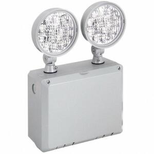 DESCRIPTION: (2) EMERGENCY LIGHTS BRAND/MODEL: LITHONIA LIGHTING #46C221 INFORMATION: WHITE/GRAY RETAIL$: $305.84 EA SIZE: 7.5 WATT QTY: 2