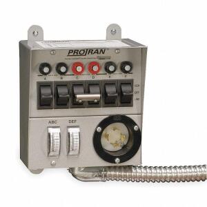 DESCRIPTION: (1) MANUAL TRANSFER SWITCH BRAND/MODEL: RELIANCE #2KEP5 RETAIL$: $315.99 EA SIZE: 125/250, 7 IN WD, 30 A MAX. AMPS, 1, 7 1/2 IN HT, 4 1/2