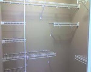 DESCRIPTION: (4) SHELVES TO CLOSET ORGANIZER, WIRE BRAND/MODEL: CLOSETMAID INFORMATION: WHITE RETAIL$: $139.00 TOTAL QTY: 4