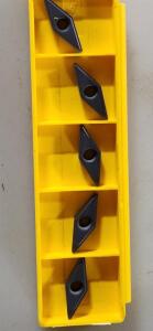 DESCRIPTION: (5) VBMT CARBIDE TURNING INSERTS BRAND/MODEL: KENNAMETAL VBMT160408LF RETAIL$: $34.75 PER INSERT QTY: 5