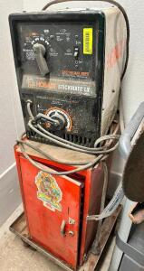 HOBART STICKMATE LX WELDER W/ BASE CABINET