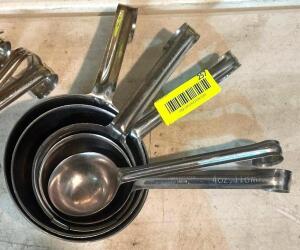 (5) ASSORTED SIZED STAINLESS MEASURE MISERS