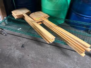 (9) WOODEN PIZZA PEELS