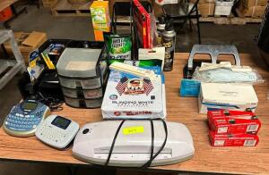 ASSORTED OFFICE SUPPLIES AS SHOWN