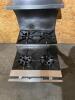 DESCRIPTION: 24" STEP-UP GAS COUNTERTOP RANGE W/ (4) BURNERS SIZE: 24" X 36" QTY: 1 - 12