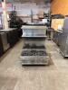 DESCRIPTION: 36" STEP-UP GAS COUNTERTOP RANGE W/ (6) BURNERS SIZE: 36" X 36" QTY: 1 - 5