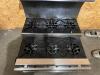 DESCRIPTION: 36" STEP-UP GAS COUNTERTOP RANGE W/ (6) BURNERS SIZE: 36" X 36" QTY: 1 - 15