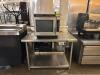 DESCRIPTION: 42" X 30" STAINLESS PREP TABLE W/ 6" BACKSPLASH SIZE: 42" X 30" QTY: 1 - 5