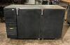 DESCRIPTION: 60" SOLID BLACK 2-DOOR BACK BAR COOLER BRAND/MODEL: GLASTENDER BB60-L1-BNH INFORMATION: VOLTS: 115 HZ: 60 PHASE: 1 SIZE: 60" QTY: 1