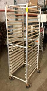 DESCRIPTION: SHEET PAN RACK ON CASTERS QTY: 1