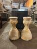 DESCRIPTION: (2) 26" DECORATIVE PEDESTALS (HEAVY) QTY: 2 - 2