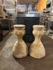 DESCRIPTION: (2) 26" DECORATIVE PEDESTALS (HEAVY) QTY: 2 - 3