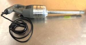 DESCRIPTION: ROBOT COUPE MP450 TURBO 18" SINGLE SPEED IMMERSION BLENDER-1 HP BRAND/MODEL: ROBOT COUP MP450 QTY: 1