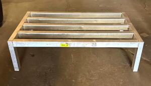 DESCRIPTION: (2) 24" X 42" ALUMINUM DUNNAGE RACKS SIZE: 24" X 42" X 12" QTY: 2