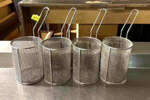 DESCRIPTION: (4) NOODLE SIFTER FRYING BASKETS QTY: 4