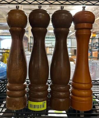 DESCRIPTION: ASSORTED WOODEN SALT & PEPPER GRINDERS QTY: 1