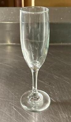 DESCRIPTION: (6) CHAMPAGNE GLASSES QTY: 6