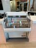 36" HORIZONTAL OPEN AIR COOLER W/ (3) LEVELS- WHITE - 2