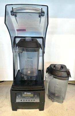 THE QUIET ONE COUNTERTOP DRINK BLENDER W/ (2) TRITAN CONTAINERS