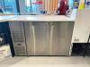 52" STAINLESS TWO DOOR BACK BAR COOLER (UNIT IS LOCKED SHUT, NO KEY) - 4