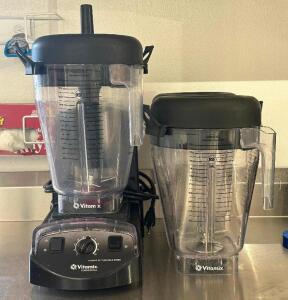 VITAMIX COMMERCIAL XL VARIABLE SPEED BLENDER WITH (2) EXTRA CONTAINERS