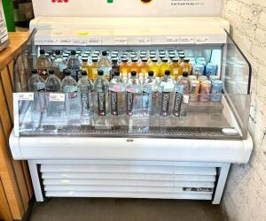 48" HORIZONTAL OPEN AIR COOLER W/ (3) LEVELS-WHITE (CONTENTS NOT INCLUDED)