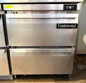 27" UNDERCOUNTER FREEZER W/ (2) DRAWERS