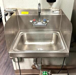 17" X 16" STAINLESS WALL MOUNTED SINK