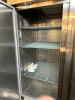 54" TWO DOOR STAINLESS REACH-IN FREEZER ON CASTERS - 7