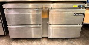 60" DRAWER UNDERCOUNTER REFRIGERATOR ON CASTERS