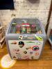 26" CURVED TOP DISPLAY ICE CREAM FREEZER ON CASTERS - 3