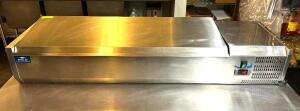 55" REFRIGERATED COUNTER-TOP PREP UNIT IN STAINLESS STEEL