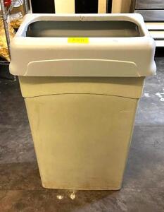 (2) 34" COMMERCIAL KITCHEN TRASH BINS AS SHOWN