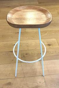 (4) 30" MODERN WOODEN BAR STOOLS