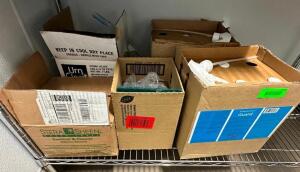 (1) LOT OF ASSORTED CLEANING SUPPLIES AND CHEMICALS