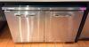 48" STAINLESS 2-DOOR WORKTOP REFRIGERATOR