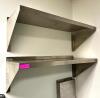 (2) 39" X 15" STAINLESS WALL SHELVES