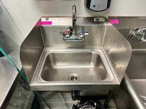 WALL MOUNTED STAINLESS HAND SINK