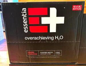 (2) ESSENTIAL OVERACHIEVING H2O BOTTLED WATER-(12 X 1.5L)