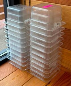 (20) - 1/6 SIZE PLASTIC PREP INSERTS