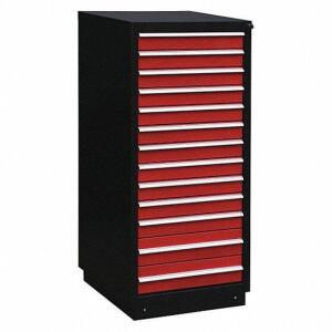 DESCRIPTION: (1) MODULAR DRAWER CABINET BRAND/MODEL: PRODUCT NUMBER #2HFP6 INFORMATION: RED AND BLACK RETAIL$: $3281.46 EA SIZE: 13 DRAWERS, 28-3/4" X