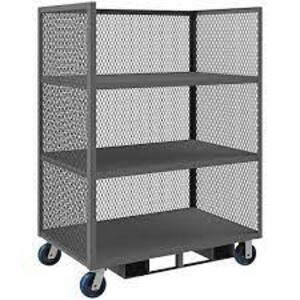 DESCRIPTION: (1) 3 SIDED MESH HAND TRUCK BRAND/MODEL: DURHAM INFORMATION: GRAY RETAIL$: $1194.48 EA SIZE: 30" X 48" X 64" QTY: 1