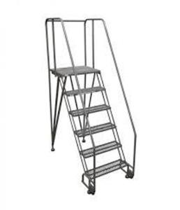 DESCRIPTION: (1) TILTNROLL LADDER BRAND/MODEL: COTTERMAN INFORMATION: GRAY RETAIL$: $706.87 EA SIZE: 6 STEP QTY: 1