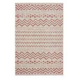 DESCRIPTION: (1) INDOOR/OUTDOOR RUG BRAND/MODEL: LR HOME #SUNSH81244BER7999 INFORMATION: SUN SHOWER - BEIGE/RED RETAIL$: $123.59 EA SIZE: 7'9" X 9'9"